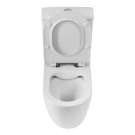 Унитаз-компакт BelBagno Amanda (385х620х845) горизонтальный выпуск, белый BB051CPR+BB051T