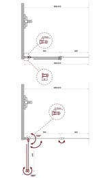    BelBagno Uno (9001500) UNO-V-2-90/150-C-Cr  , 