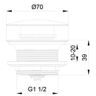 ������ ������ ��� ����� 1 1/2 WONZON & WOGHAND, ����� ������� WW-SS105-MW
