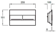 Инсталляция Jacob Delafon E29025 кнопка хром +унитаз Patio rimless,сиденье тонкое микр. E21740RU-00