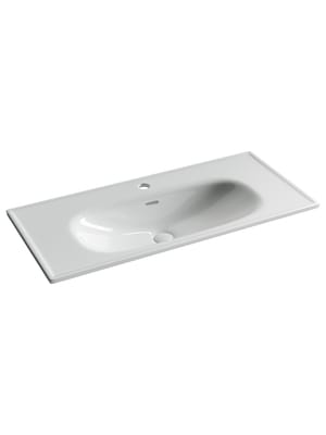 Раковина накладная Ceramicanova Sabo 1000х460х180 1 отв. под смеситель, белый CN13003