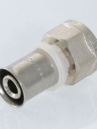 Пресс соединитель прямой VALTEC 20х1/2"В VTm.202.N.002004