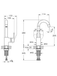 ��������� ��� �������� VitrA Flow Soft �������������, ������� �������.�����, ������ ���. A4316036EXP