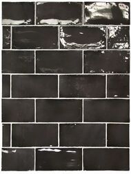 Плитка настенная EQUIPE MANACOR Black (75х150) черная, 26906 (кв.м.) — миниатюра 1
