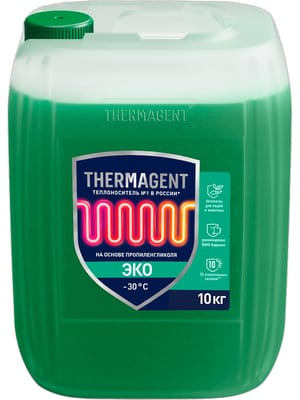 Теплоноситель Thermagent EKO -30°С емкость 10кг на основе пропиленгликоля