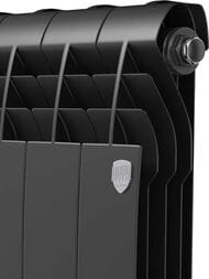 Радиатор биметаллический 4 секции ROYAL THERMO BiLiner B ВШГ 430х350х87, 536Вт, черный, НС-1682257 — изображение 2