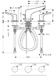  Hansgrohe Focus 31937   , , 3 , 