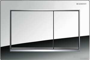 GEBERIT Sigma30 Клавиша смыва, двойной смыв глянцевый хром/декор матовый хром 115.883.KH.1