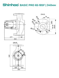 ����� �������������� SHINHOO BASIC PRO 65-18SF 3x380�, DN 65, ���������, 71242004