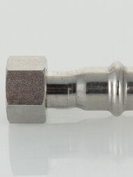 Пресс соединитель VALTEC 15х1/2"В, с накидной гайкой, нерж. сталь, VTi.908.I.001504