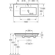 �������� Villeroy & Boch VENTICELLO 4134 R1 01 (1000�500) � �����., �������, ���� ������,ceramicplus
