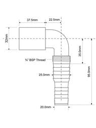 ������� McAlpine ��� ����������� ����� ����. ������ (���.�������) ��� ����� 90� D32   MRWMF32-90