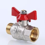 Кран шаровый 1"ВН VALTEC BASE красная бабочка VT.218.N.06