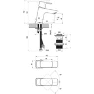 ��������� ��� ����������� RAVAK 10� Free black TD F 011.20 � ������ ��������, 145�� ������ X070147