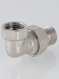 Американка угловая VALTEC  1/2" НВ латунь никелированная VTr.098.N.0004