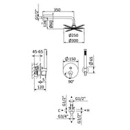 ������� ������� Cezares LEAF-DSIP-30-L-NOP �������., � ������� � ������ �����, d300 ��, ������ ���