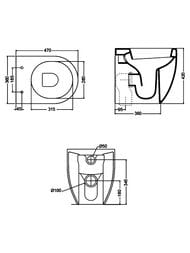 ������ ���������� Kerasan Flo 311401 480�360�420 ������������, ���. ������, ��� �������, �����