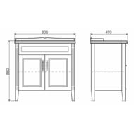 ����� COMFORTY �������-80 (800�880�490) ���������, � ���������, ����� ������ 00004139245