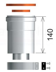 ������� ��������� D60/100 ��� ������������� ������� ��������, AL/PPS,  3318079