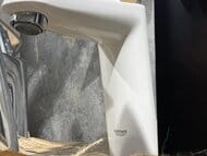 Уценка! Смеситель Grohe EuroDisc Joystick 23427LS0 для умывальника, M-Size, донный клапан, белый