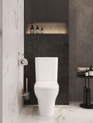 Унитаз-компакт Vitra Zentrum (355х610х830) безободковый, с сиденьем, белый 9824B003-7219