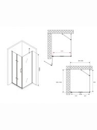 ������� ������ ABBER Zart AG08070P-S101 (700�1000�1950) �������� �����, ������ 6�� ����������/����