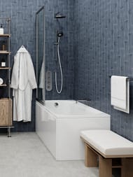 Ванна акриловая VAGNERPLAST EBONY 160 (1600х750х420) прямоугольная, белая VPBA160EBO2X-04