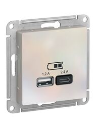 ������� Systeme Electric ATLASDESIGN USB A+�, 5�/2,4�, 2�5�/1,2�, ��������, ������ ATN000439