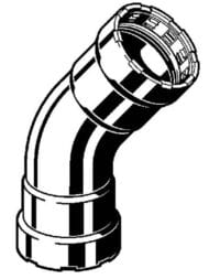 ���� 45� ����� VIEGA Megapress 1/2" DN15 SC-Contur, �������. �����. �����,   694579