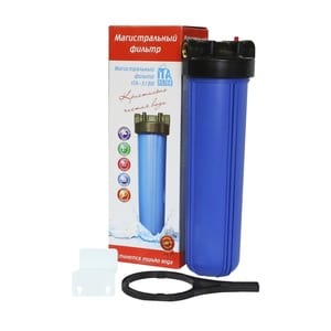 Корпус ITA FILTER для холодной воды ITA-31 BB 20 дюймов BIG, колба синяя, ключ, крепеж F20131