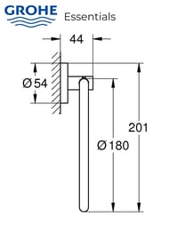    Grohe Essentials 40365001  180 , 