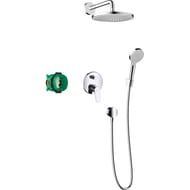 Душевая система Hansgrohe Crometta S 240 встраиваемая, верхний и ручной душ, хром 27958000