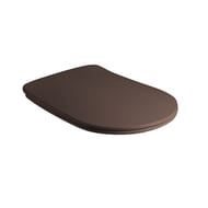 Сиденье для унитаза Kerasan Nolita SLIM 539175 быстросъемное, микролифт, бургундия мат./петли хром