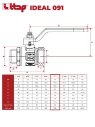   ITAP IDEAL 091 1"  40 PN , 