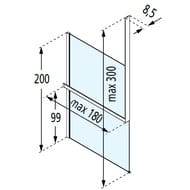 ���� Novellini Kuadra H 1600�3000 ��� ���. ������., �����, �/����., ������ R80KUFRESOFS-H160/300