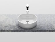 Умывальник RAVAK MOON 1C (400х355х120) белый, накладной, без перелива