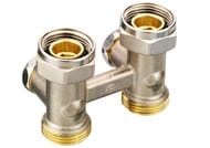 Узел нижнего подключения прямой DANFOSS 3/4х1/2" RLV-KS с переходниками 003L0220