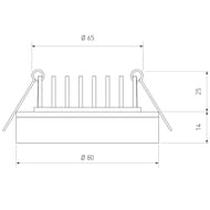 ������������ ������������ ���������� Elektrostandard DSKR80 5W 4200K, �����