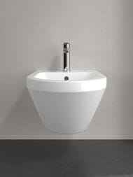 Биде подвесное Villeroy & Boch Architectura 74870001 (370x530x270) с отверстием под смеситель, белый