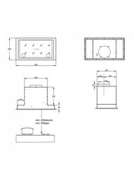 ������� Korting KHI 6777 GB (520�285) 800 �3/�, 190 ��, ������ �������� �����