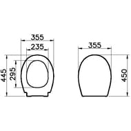 Сиденье для унитаза Vitra S20 с микролифтом, дюропласт, белый 84-003-019