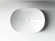Раковина накладная Ceramicanova Element 480х350х130 овальная, без перелива, цвет: белый CN5010
