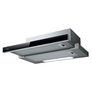 Вытяжка JETAIR Orion LX/GR/F/60/VT (598х280х180) 650 м3/ч, 121 Вт, серый/черное стекло PRF0099878C