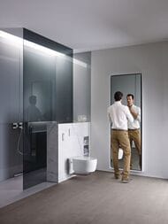 Унитаз-биде GEBERIT AquaClean MeraComfort подвесной, белый+хром арт. 146.214.21.1