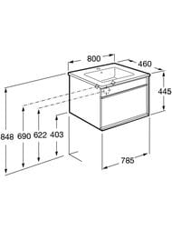    Roca Aneto 80, 785x450x429  857430806