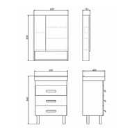 ����� COMFORTY ������� 60� (600�860�400) ���������, � ���������, ����� ������ 00-00011160