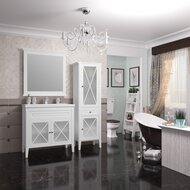 Тумба с раковиной Opadiris Палермо 90 (900х450х875) напольная,белый матовый 00-00002355+031300-u