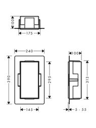 ����-���� Hansgrohe XtraStoris Minimalistic 56070670 300�150�100�� � �������� �����, ���� ������� ������