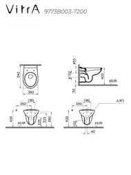 ��������: ����������� Vitra � �������� ���� + ������ Normus + ������� � ����������� 9773B003-7200