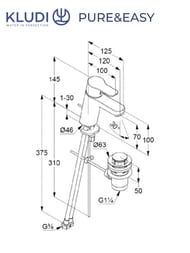 ����� ���������� KLUDI PURE&EASY 3in1 ��� �����������, �����/����, ������� ��������, ���� 376850565